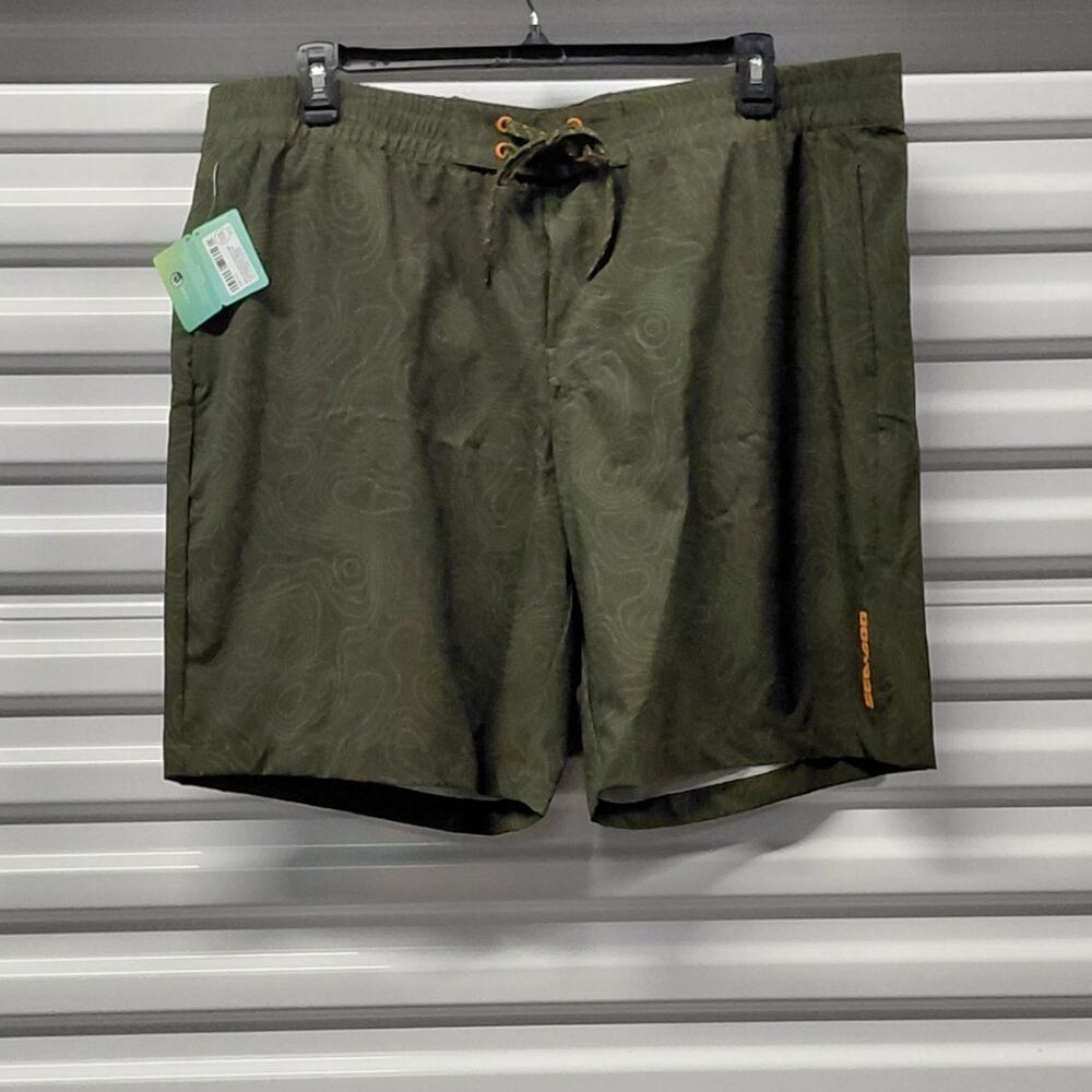 Sea Doo 20" Classic Swim Board Shorts Men's 2XL Green Casual Athleisure Beach